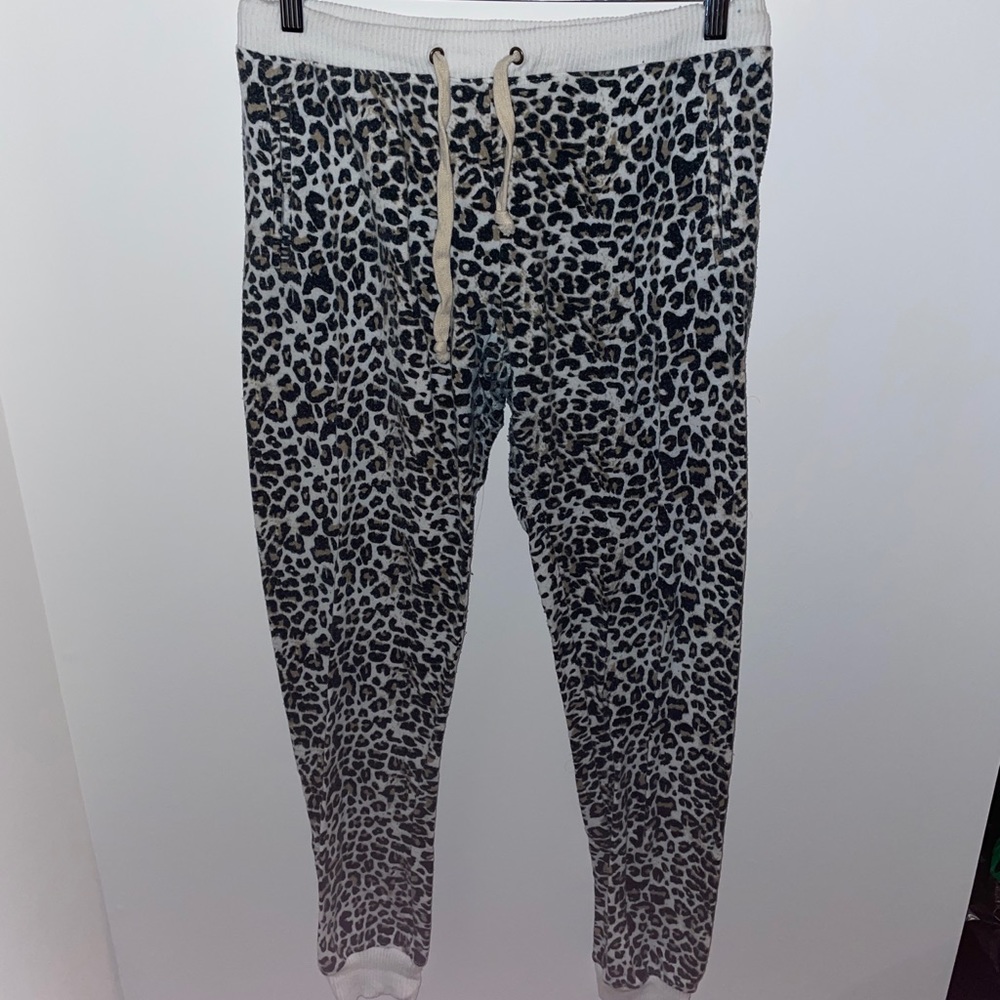 Cheetah print soft joggers